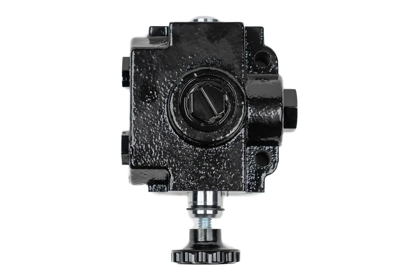 Front view of Versatile Hydraulic Selector Valve For Two-Position Three-Way High-Pressure Switching And Precise Circuit Control By Prince