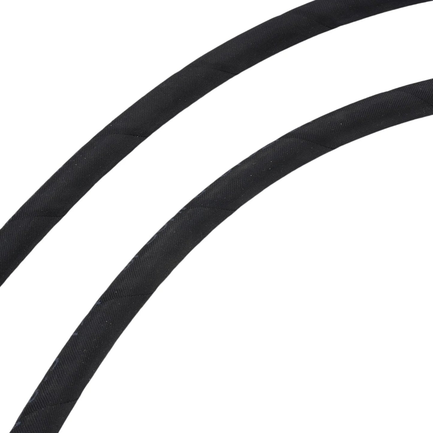 Close-up of Two Pack Beefed Up Excavator Diverter Valve Hoses For One To Two Ton Mini Excavator 32 Inch Length Hydraulic Diverter Hose Set