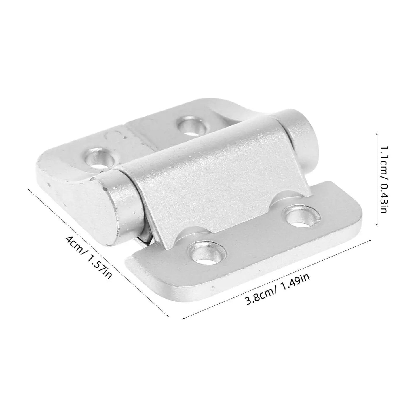 Torque Hinge For Cabinets Healeved, Adjustable Stopping Angle, Heavy Duty Zinc Alloy Cabinet Door Hinge, side view dimensions