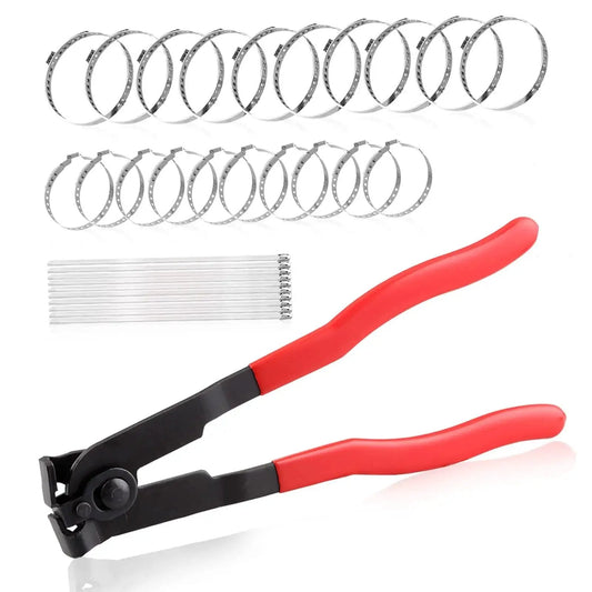 All In One Pro Grade CV Joint Boot Clamp Pliers Kit With 31 Piece Stainless Steel Clamp Bands And Zip Ties For Cars And Auto Repair SPEEDWOX