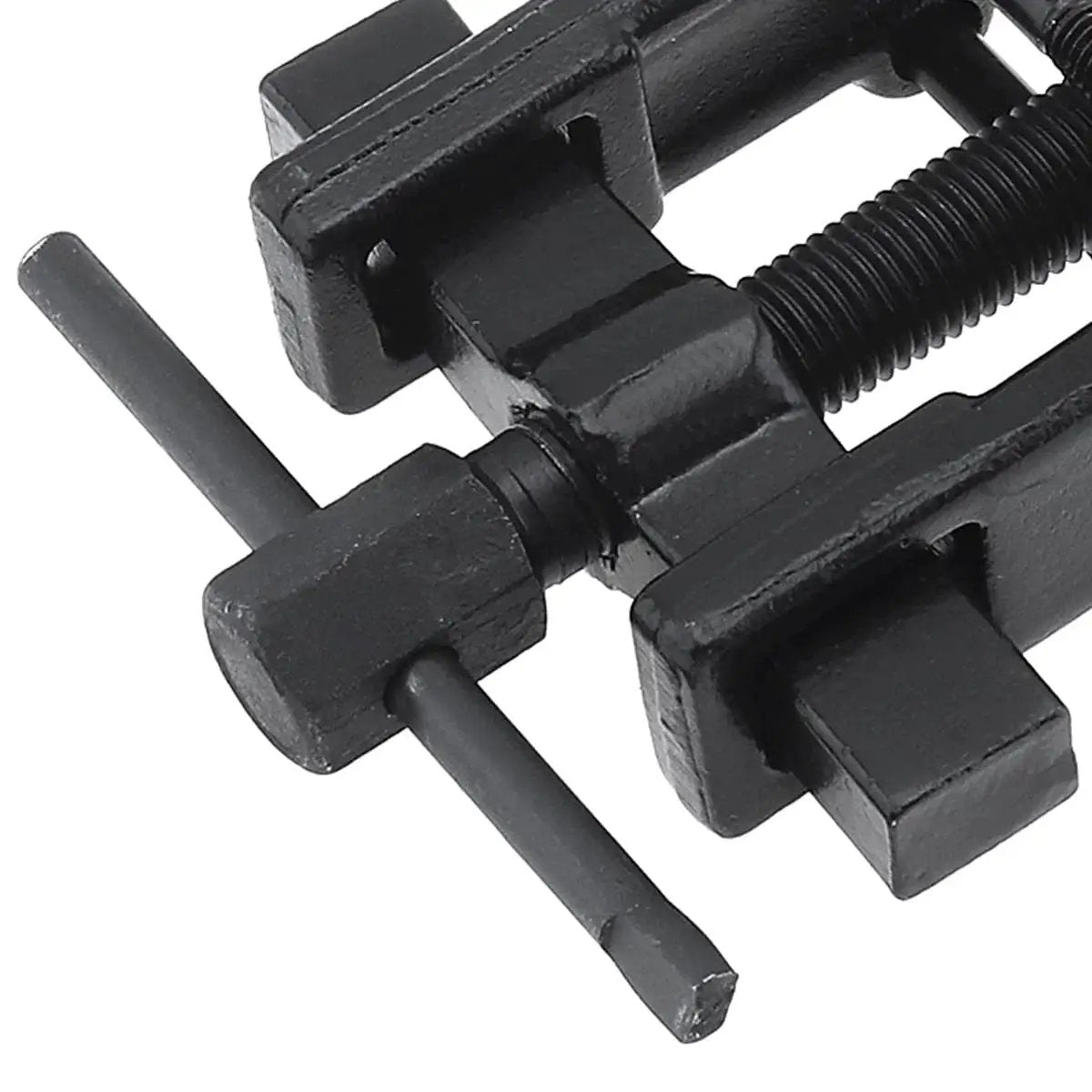 Close-up view of Adjustable Two Jaw Bearing Gear Puller Remover 2 Inch Carbon Steel showing carbon steel construction and screw mechanism