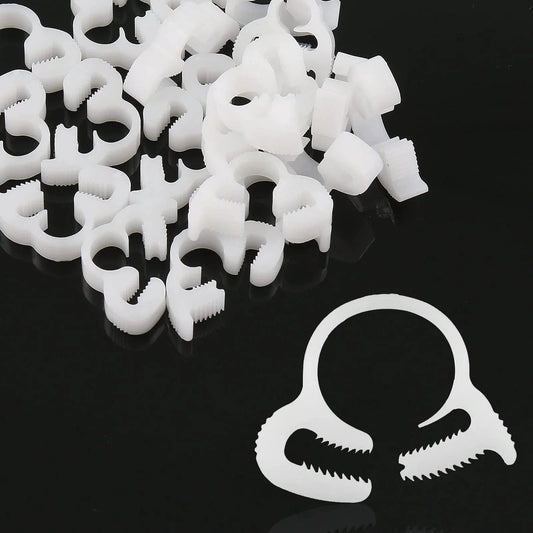 Twenty Piece Heavy Duty Double Snap Grip Nylon Hose Clamps Set With Ratcheting Adjustable Clamps for silicone and vinyl tubing