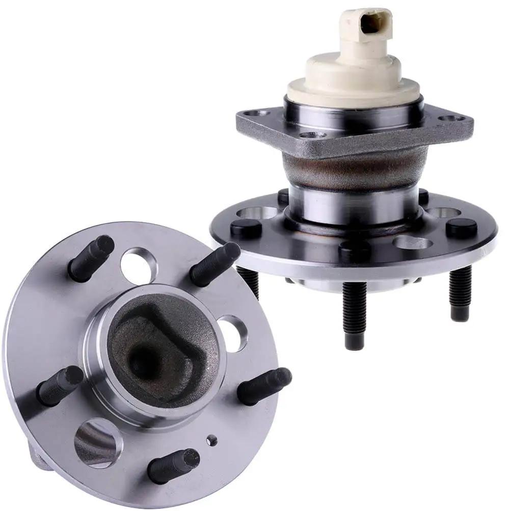 Rear Hub with Sealed Ball Bearing and Wheel Speed Sensor, 5-Lug, Pre-Greased Sealed Ball Bearing Direct Fit 2-Pack for Buick
