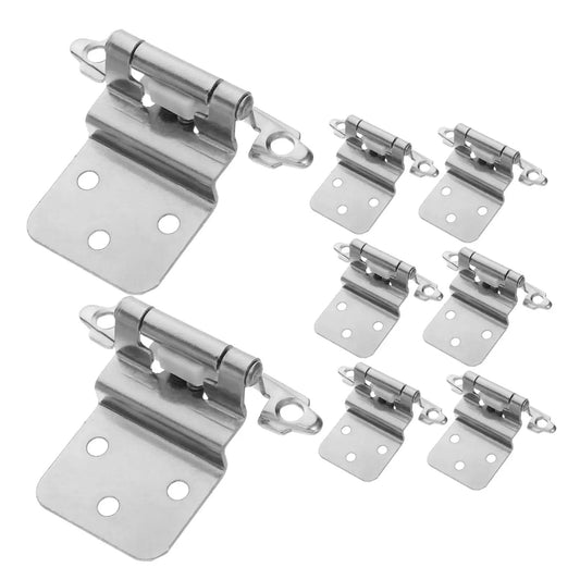 Self Closing Inset Cabinet Hinges Flush Mount Design For Kitchen Bathrooms And Bedroom Cabinets Quiet Close Waterproof Durable Metal Hardware