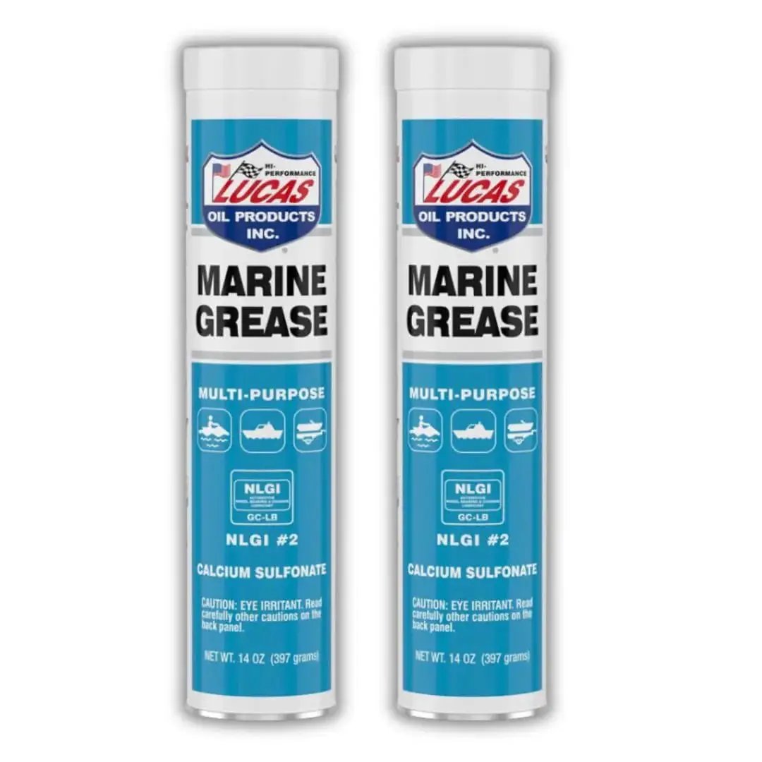 Marine Grease 10320 Heavy Duty Overbased Calcium Sulfonate Formula 14 Ounce Tube 2 Pack for marine trailer bearings