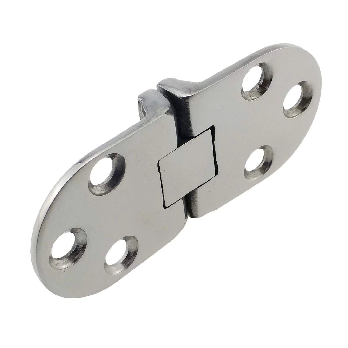 Marine Grade Stainless Steel Door Hinges Built To Last Solid 316 Stainless Mirror Polished Finish Heavy Duty Pair For Boats And RVs 66 Mm By 29 Mm 2.1 Mm Thick Easy To Install
