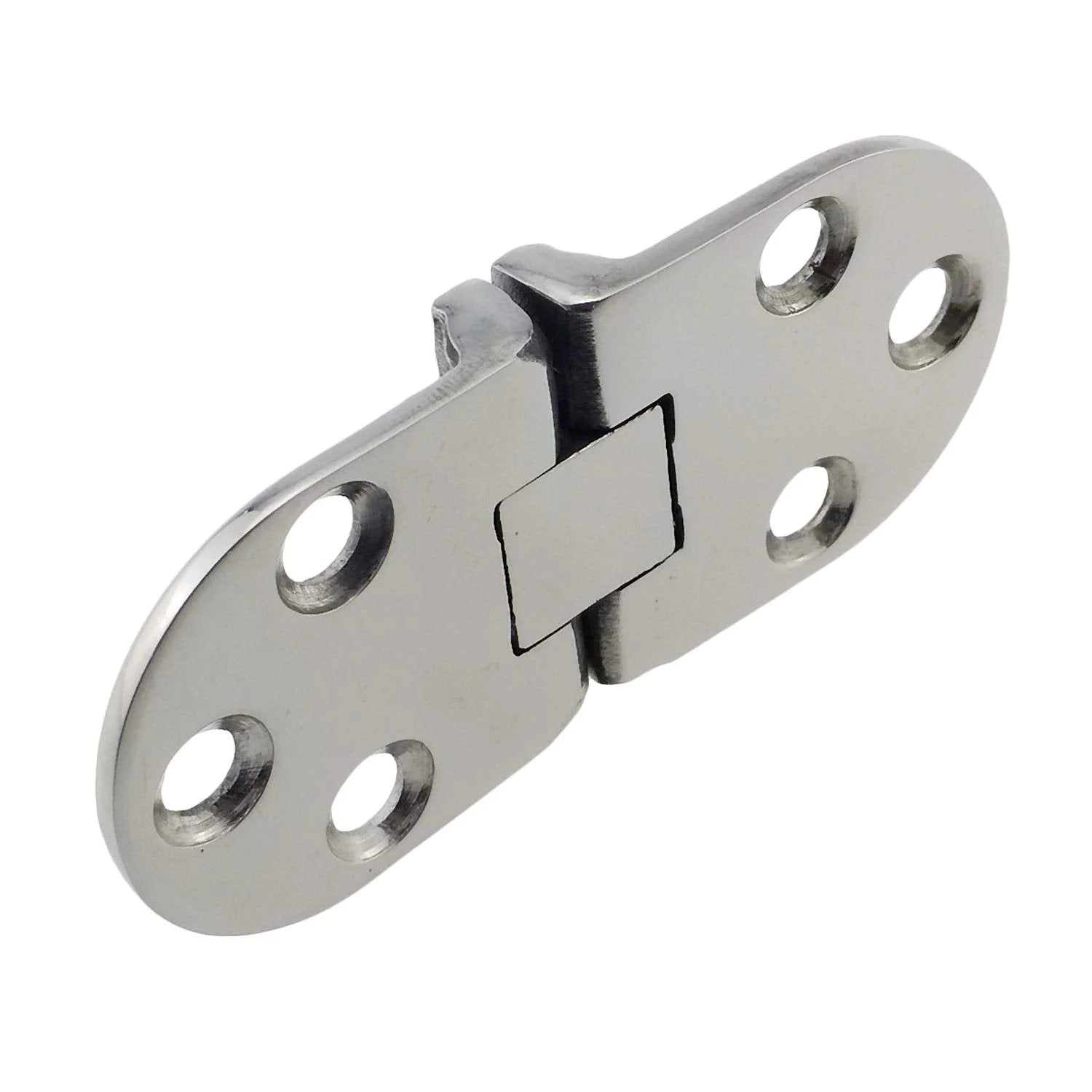Marine Grade Stainless Steel Door Hinges Built To Last Solid 316 Stainless Mirror Polished Finish Heavy Duty Pair For Boats And RVs 66 Mm By 29 Mm 2.1 Mm Thick Easy To Install
