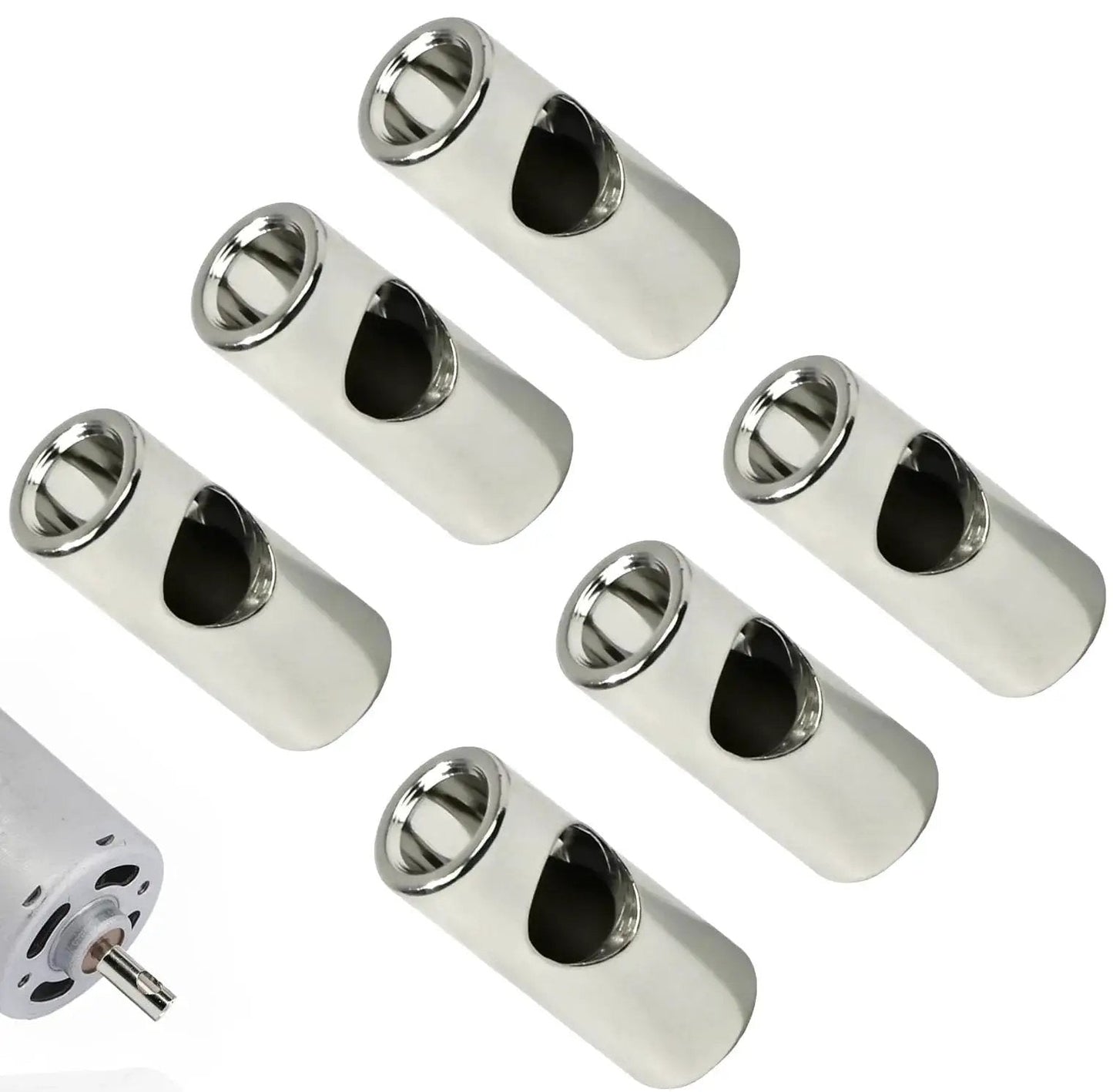 Universal 3.175mm To 5mm Motor Gear Adapter Sleeve Set For 1/10 RC Cars Boats Planes Stainless Steel Pinion Reducer 6-pack
