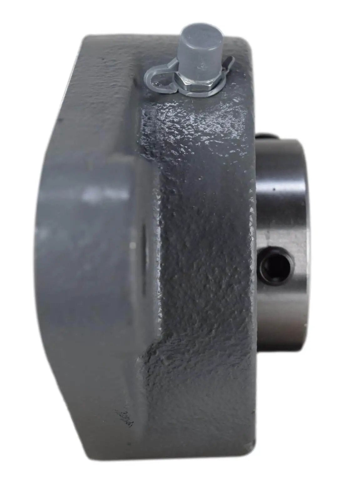 Side view of Two Bolt Flange Bearing UCFL207-22 VF2S-222 F2B-SC-106 SFT-22 Cast Iron Housing With Grease Zerk