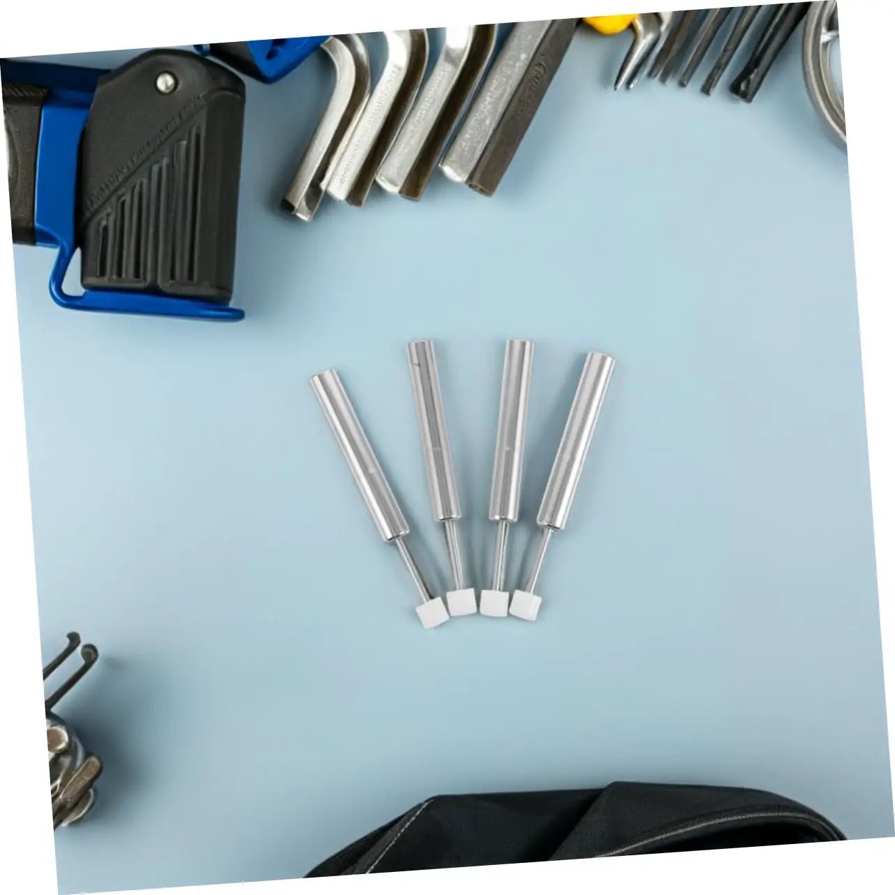 Universal Trash Can Lid Damper Replacement Soft Close Hydraulic Piston For Kitchen Garbage Cans components displayed.
