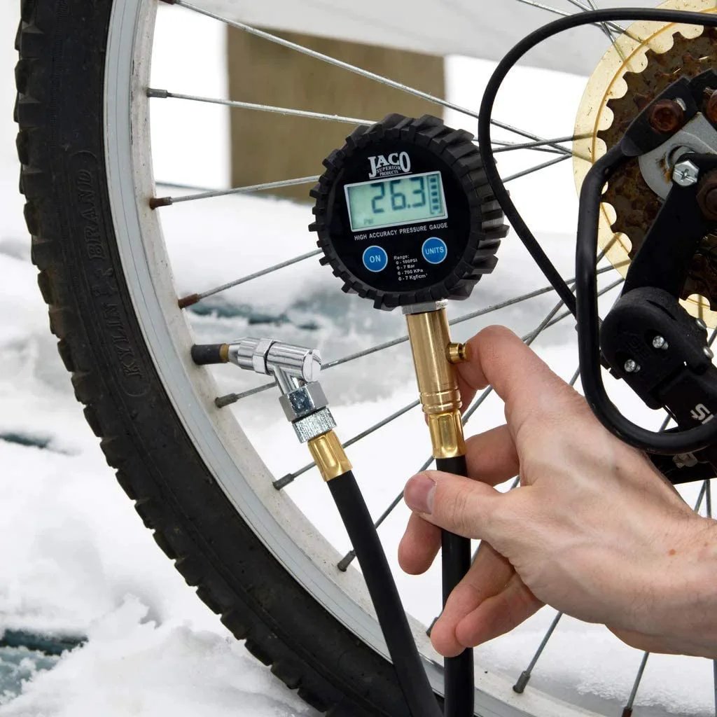 ElitePro Digital Tire Pressure Gauge Pro Grade Accuracy Up To 100 PSI With Dual Sensors Calibrated To ANSI 2A Standards 0.50 Percent FS 0.10 PSI Readout