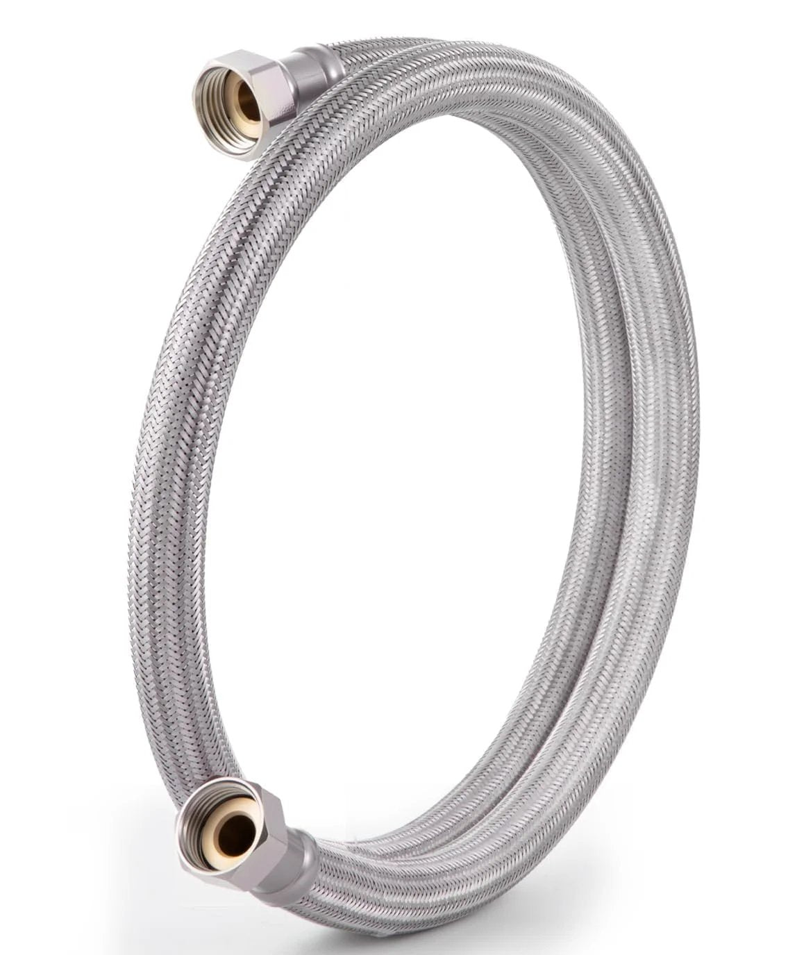 Heavy Duty 5 Foot Garden Hose With EPDM Rubber Core And 304 Stainless Steel Braided Layer No Kink Flexible Water Hose