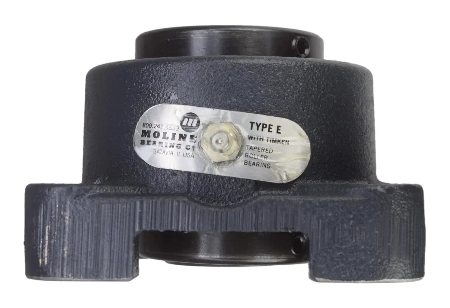 Front view of Heavy Duty 1-7/16 Inch Type E Four Bolt Flange Bearing 19311107 Built Tough, Moline compatible.