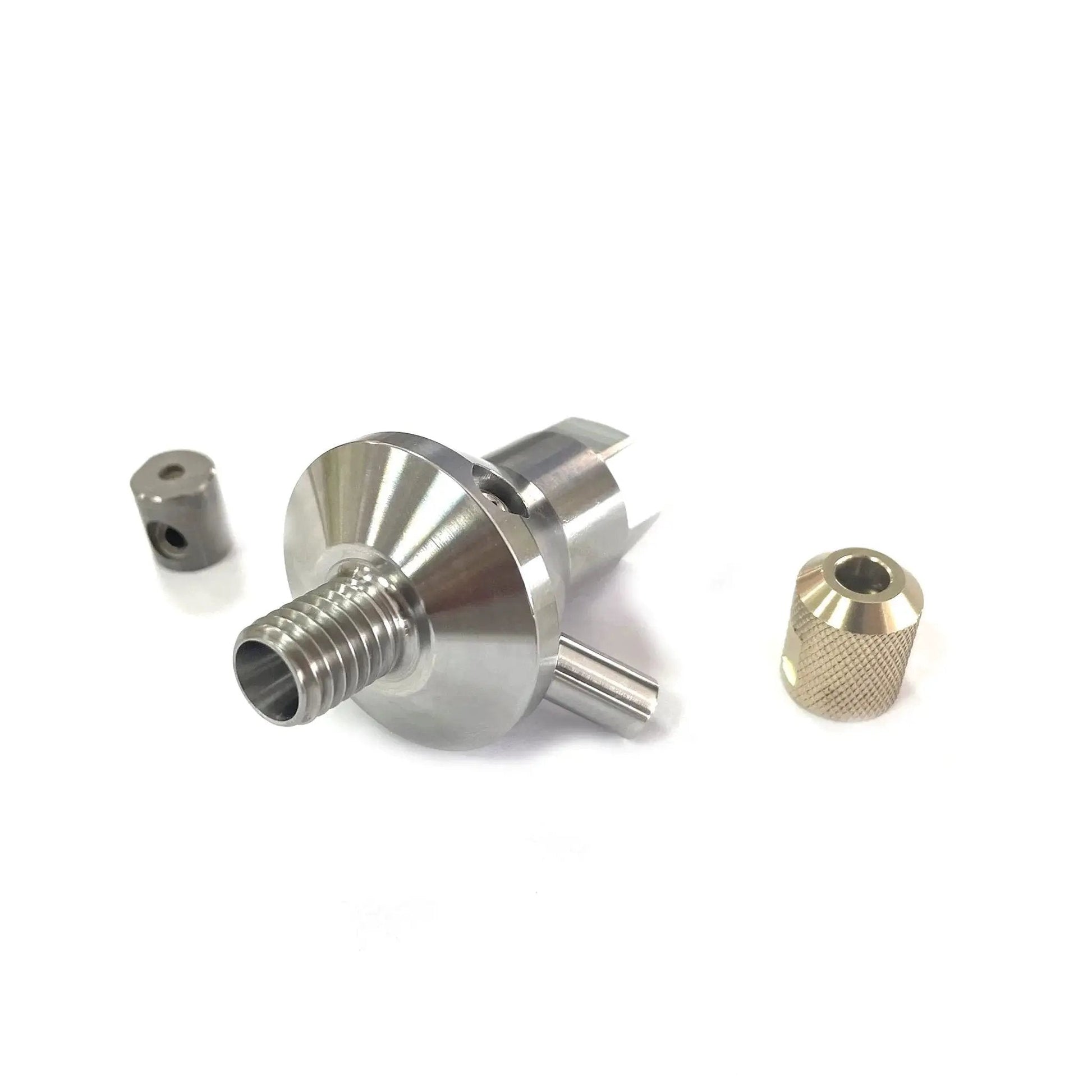 Water Jet Cutter Head Body Spare Parts For Waterjet Cutting Machines Durable Replacement Water Jet Head Assembly High Quality Water Jet Cutter Part Fits BHDT And BFT Models Fast Worldwide Shipping shown in metallic components