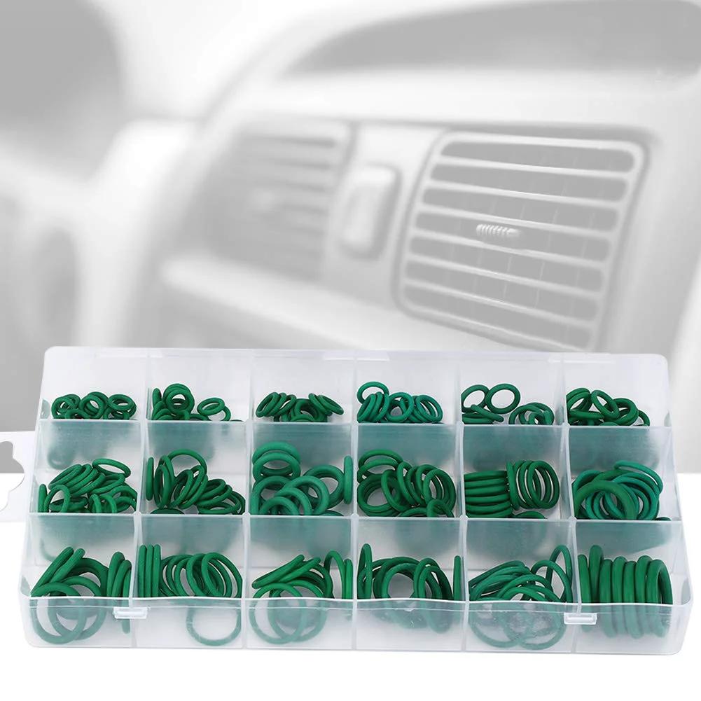 High Temperature Nitrile O Ring Seal Kit 270 Piece Set With Durable Storage Box For Home Hydraulic Industrial And Pneumatic Systems Includes Multiple Sizes And Double Seal To Prevent Water Leaks