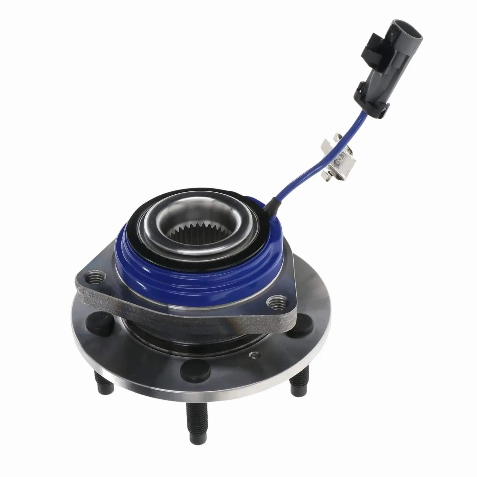 Single Front or Rear Wheel Hub & Bearing Assembly for Chevrolet Impala with ABS Grommet and Rust-Resistant Studs, direct replacement