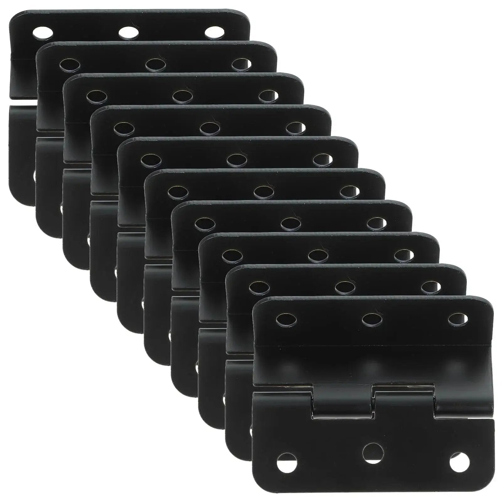 Heavy Duty Iron Cabinet Hinges 10 Piece Pack for Doors and Cabinets, Rust Resistant Box Hinges Replacements for Home Furniture