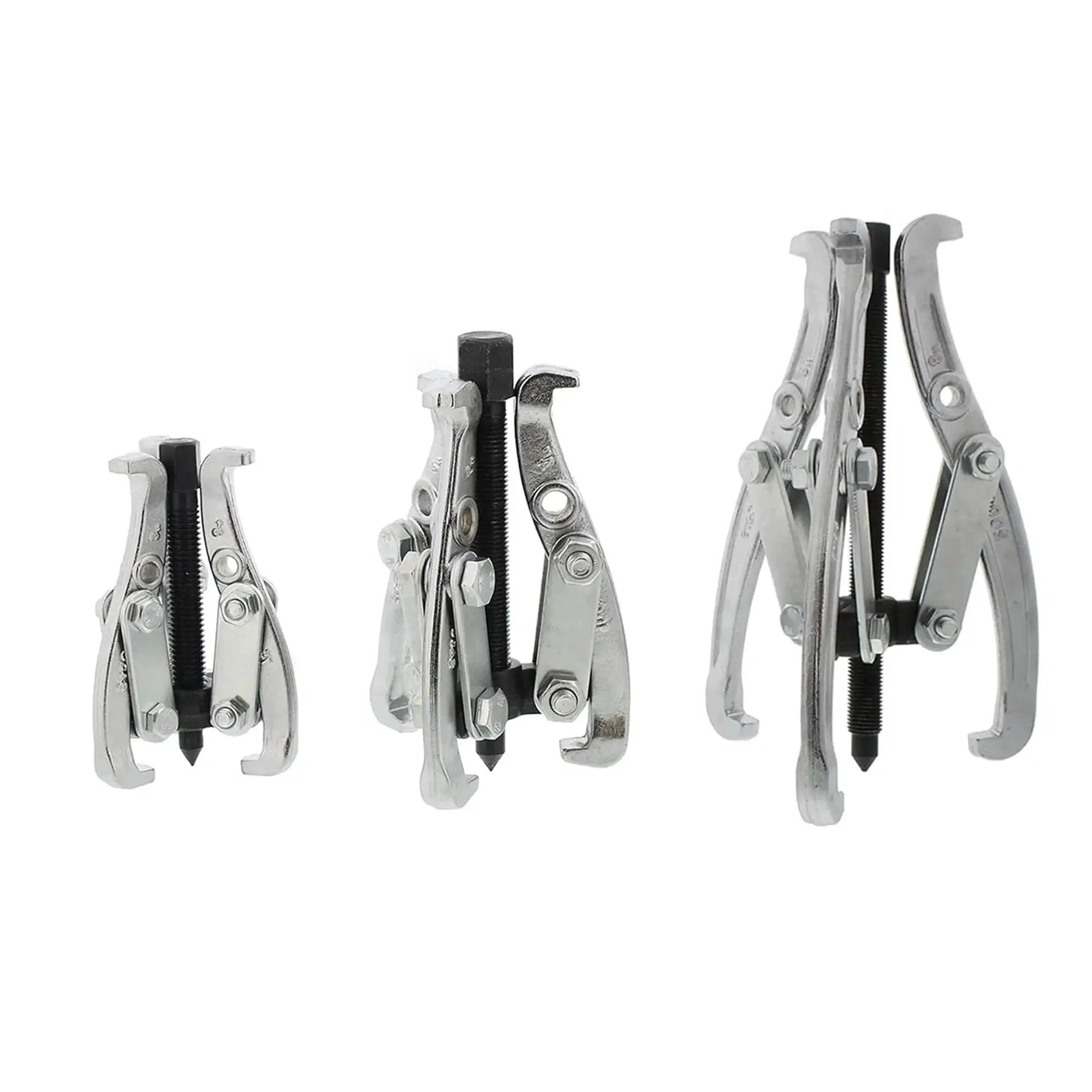 Three Jaw Gear Puller Tool Set With Reversible Jaws For Bearing And Pulley Removal, Heavy Duty Gear Puller Kit for Flywheel Removal