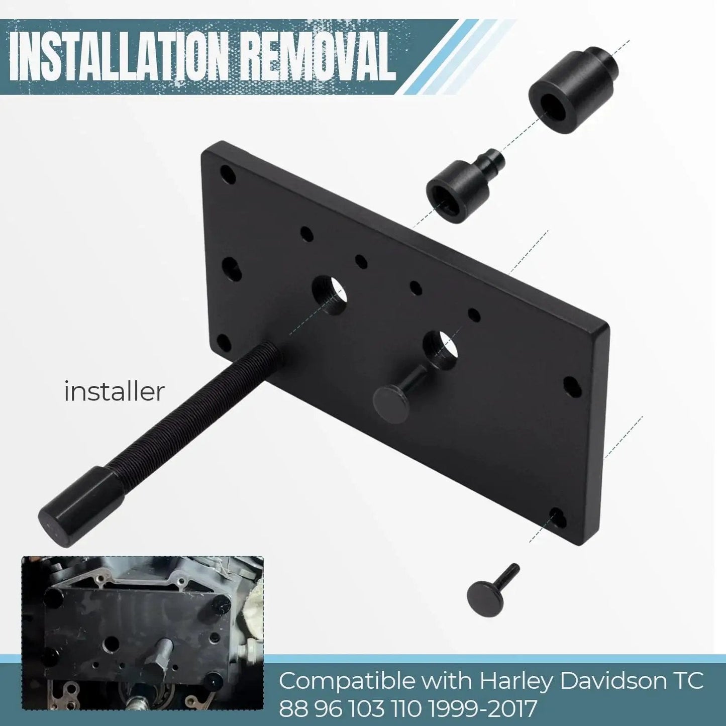 Inner Cam Bearing Installer Tool For Harley Davidson Twin Cam And Dyna Engines TC 88 96 103 110 From 1999 To 2017 All Models
