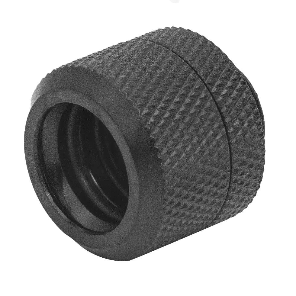 Six Pack G1/4 Thread To 14mm Outer Diameter Hard Tubing Compression Fittings With High Body Design For Computer Water Cooling Black