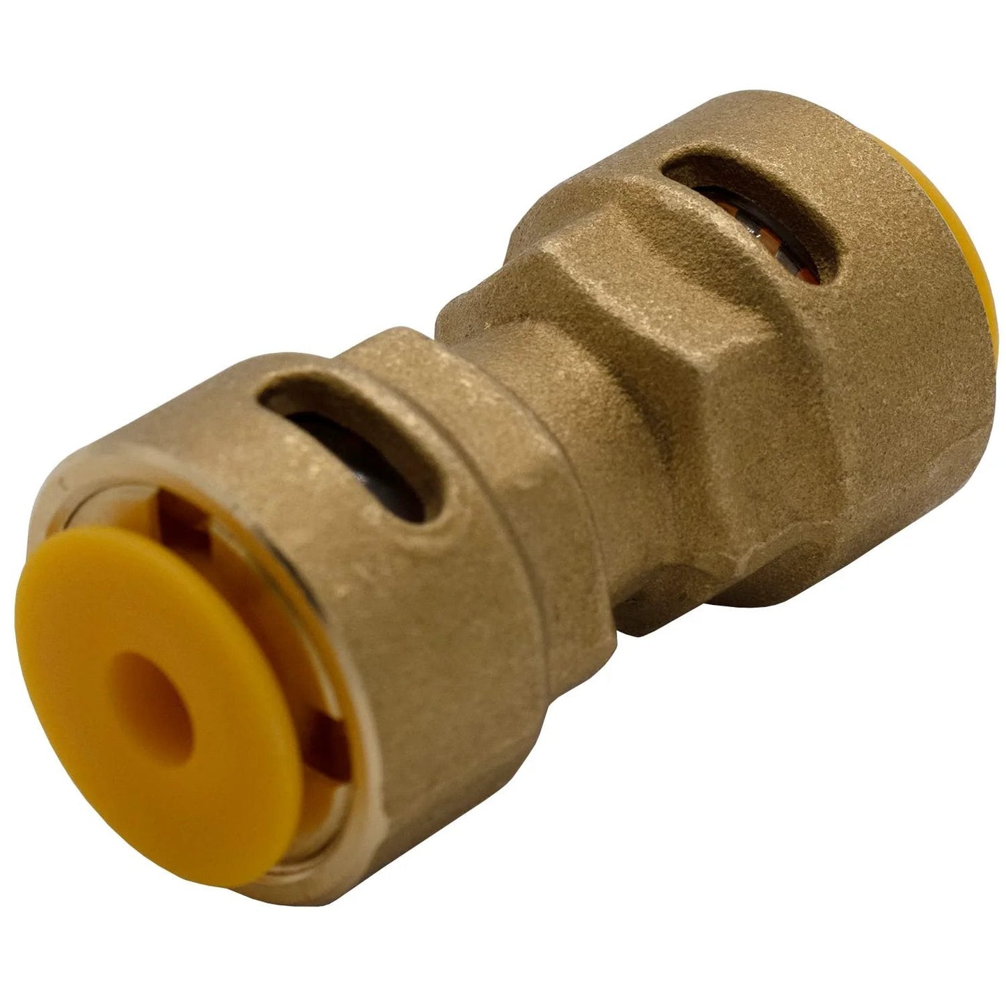 Three Eighth Inch Quick Connect Brass Coupler SB1 Easy Install For HVAC Systems No Brazing Tools Or Purge Needed C3771 Brass Body