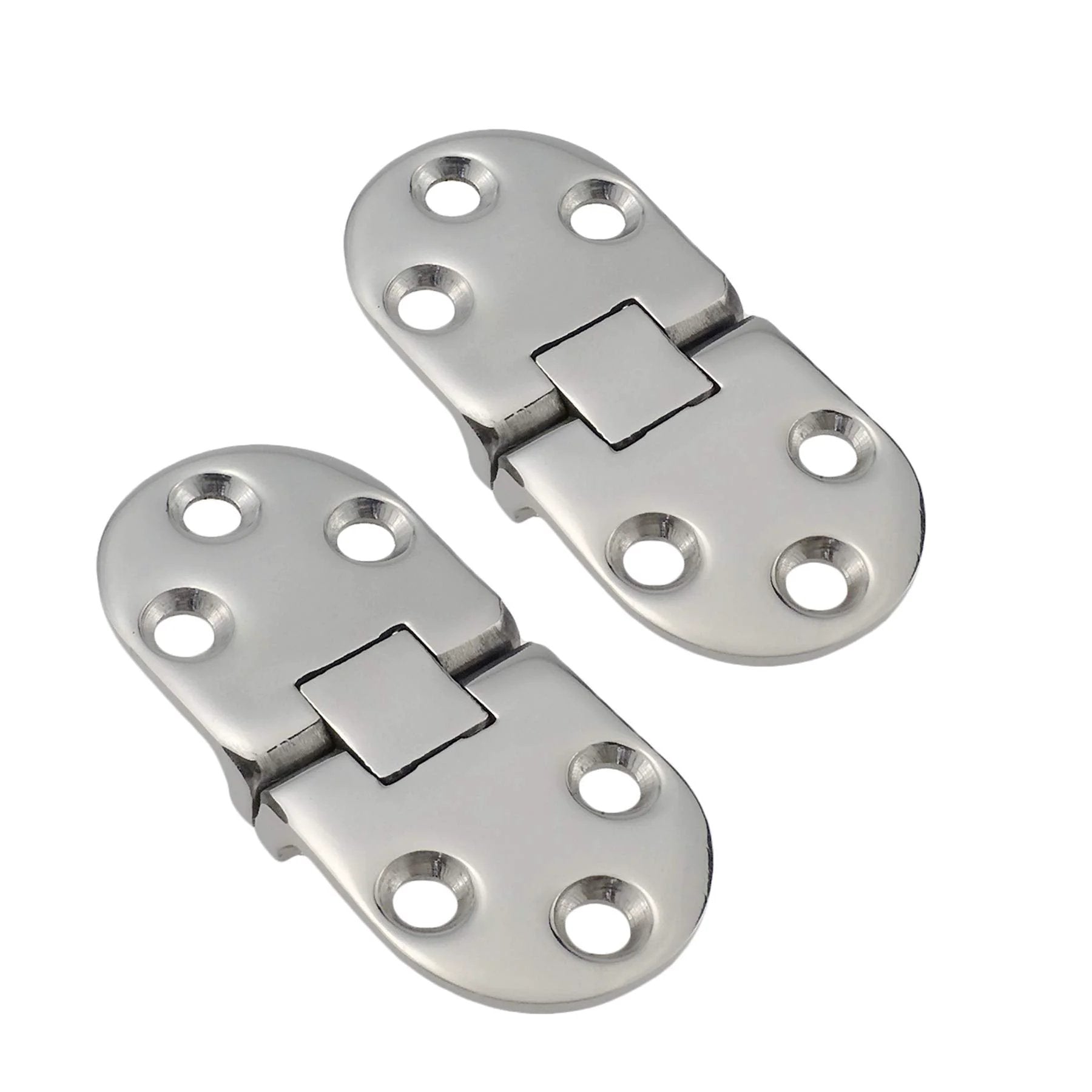 Marine Grade Stainless Steel Door Hinges Built To Last Solid 316 Stainless Mirror Polished Finish Heavy Duty Pair For Boats And RVs