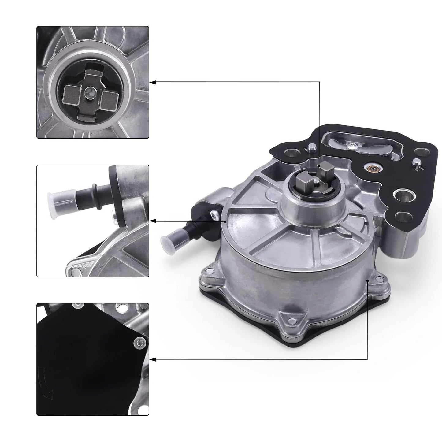 Brake Vacuum Pump OE Replacement For GM Vehicles 1.4L And 1.5L Engines 2016 To 2019 detailed product image with close-ups