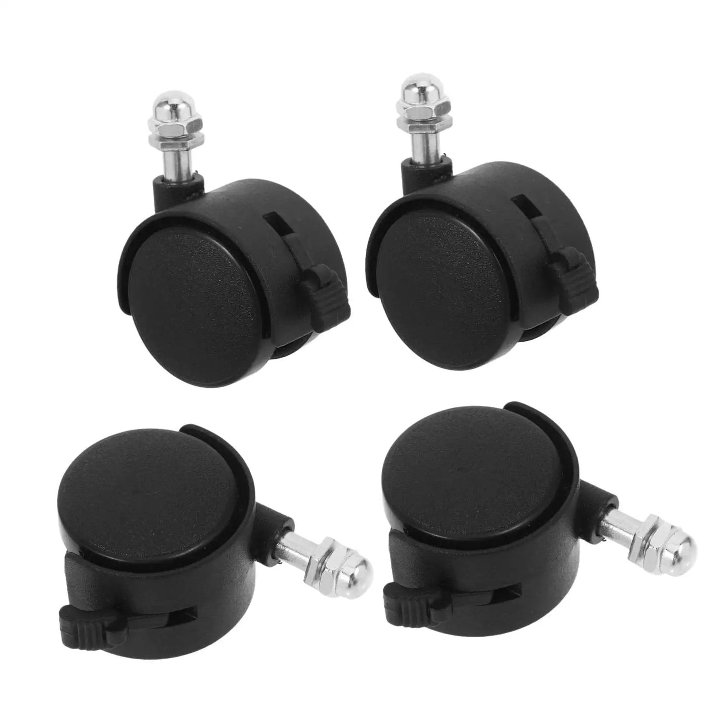Replacement Caster Wheels With Brakes For Electric Oil Filled Heaters And Radiators Threaded Stem Swivel Casters For Furniture