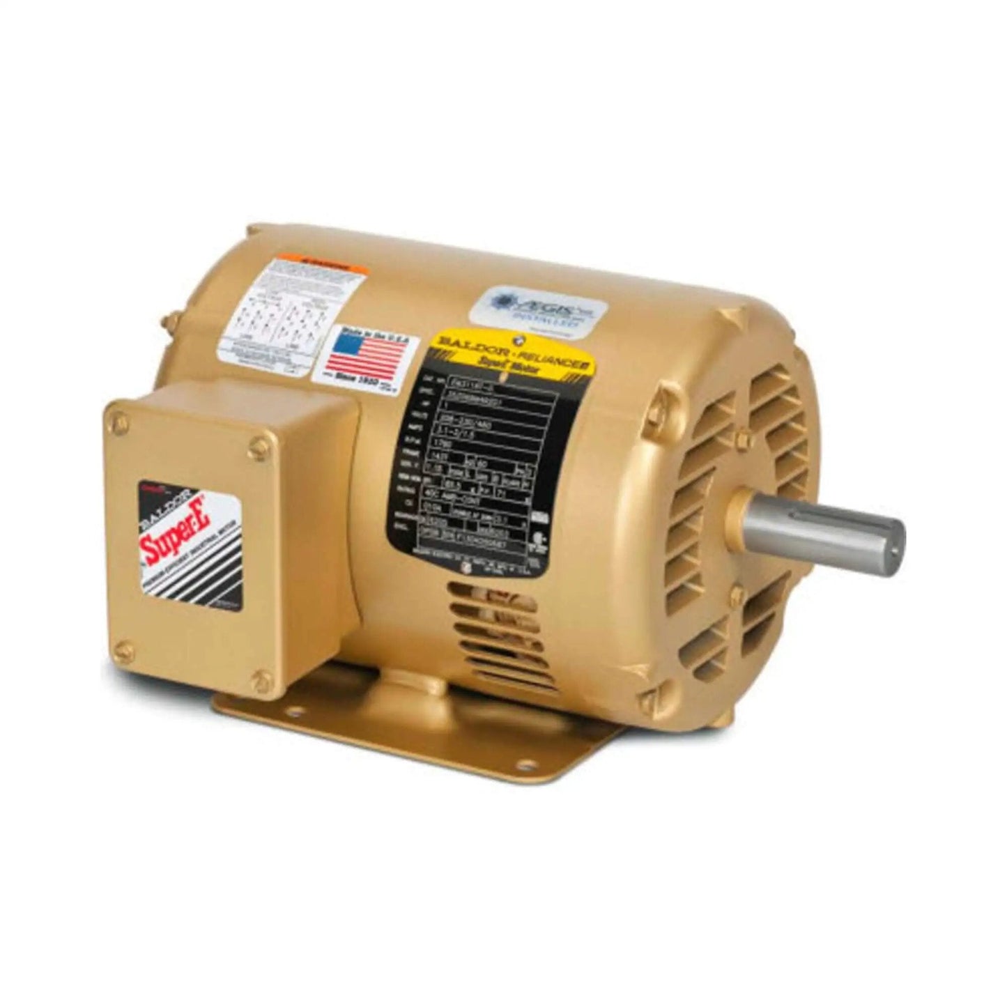 Three Phase Open Drip Proof Foot Mounted General Purpose Motor 2 HP 1750 RPM 208-230/460V 60 Hz ODP NEMA 56H Steel