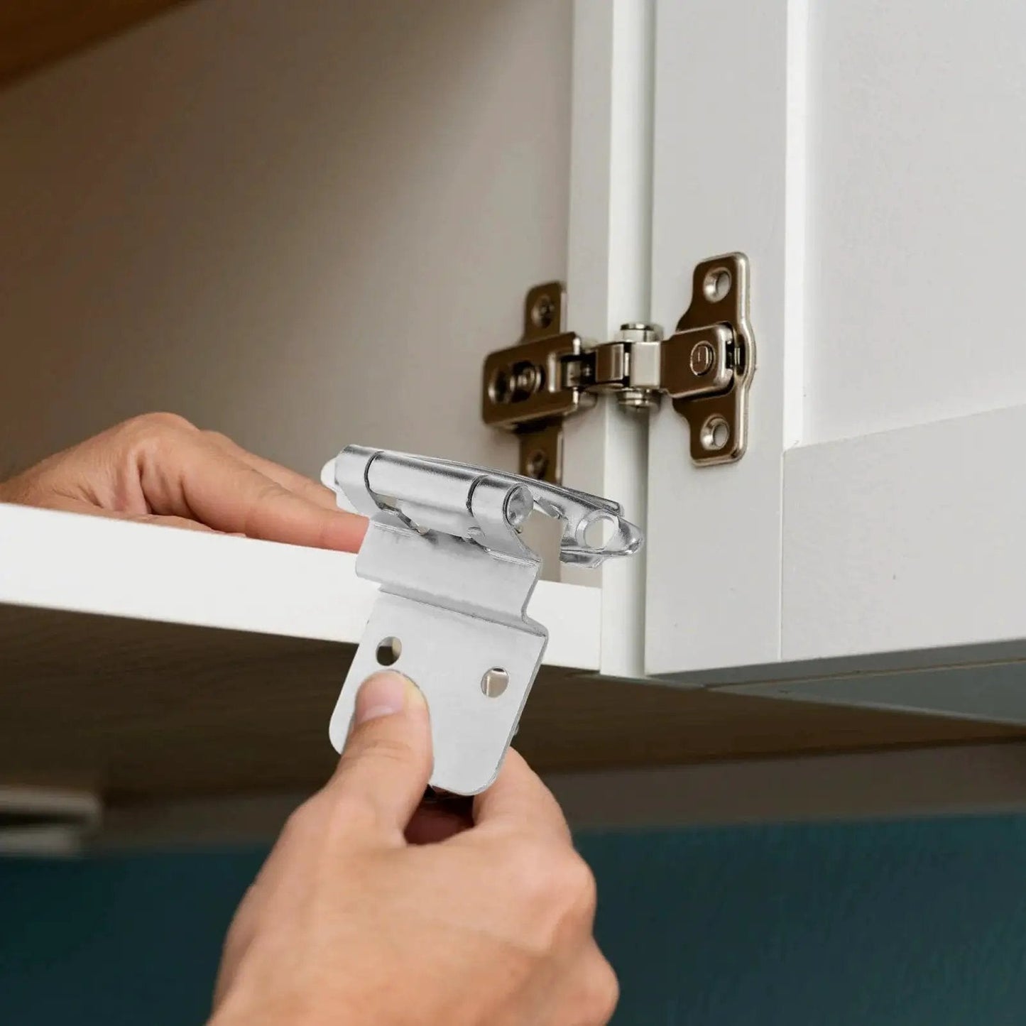 Installing Heavy Duty Self Closing Inset Cabinet Hinges Kit 8 Pieces For Kitchen And Bathroom Waterproof Wear Resistant