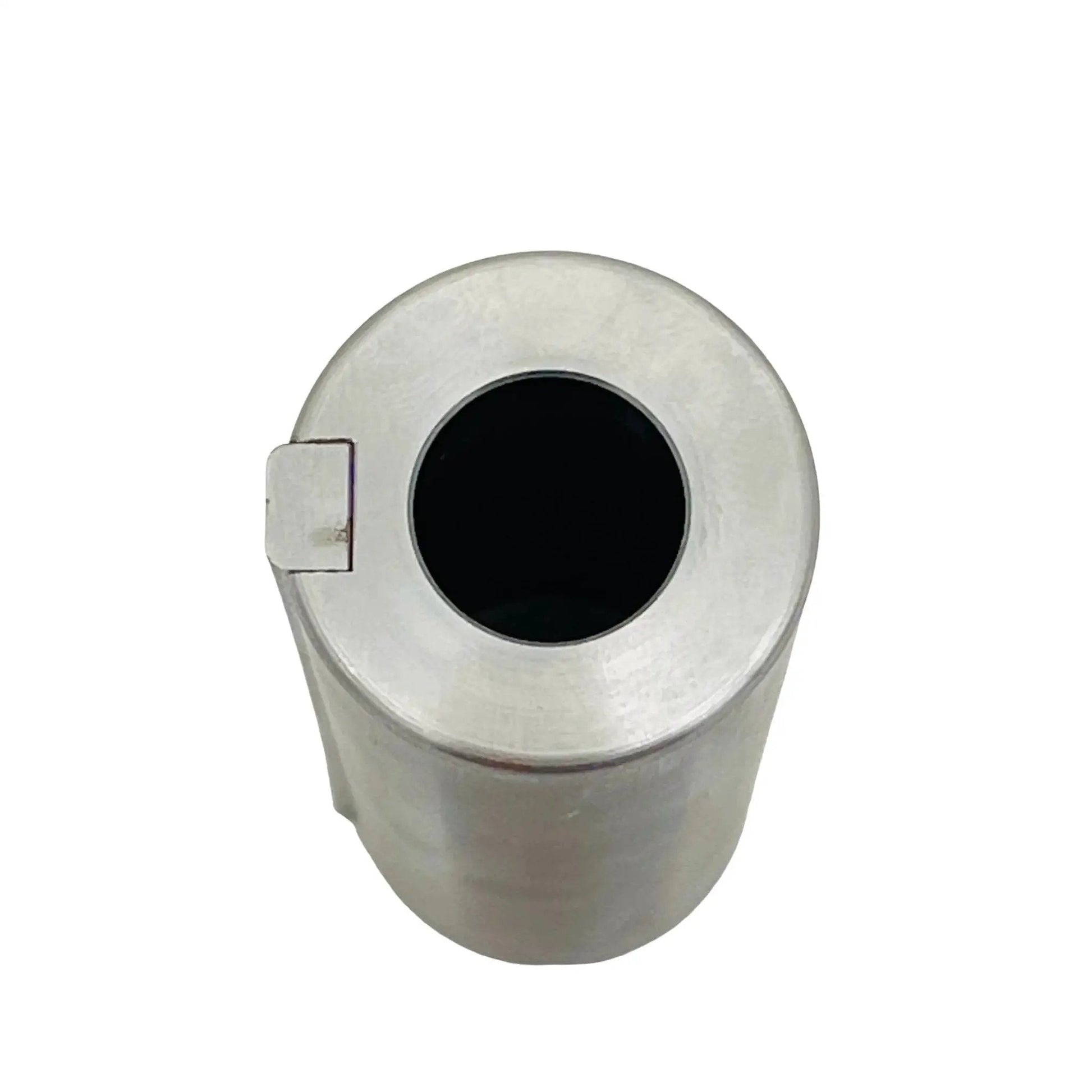 Top view of Crankshaft Adapter From Seven Eighths Taper To 1 Inch Shaft For Generators And Pressure Washers, 1144 Stress Proof Steel, 3 Inches Long