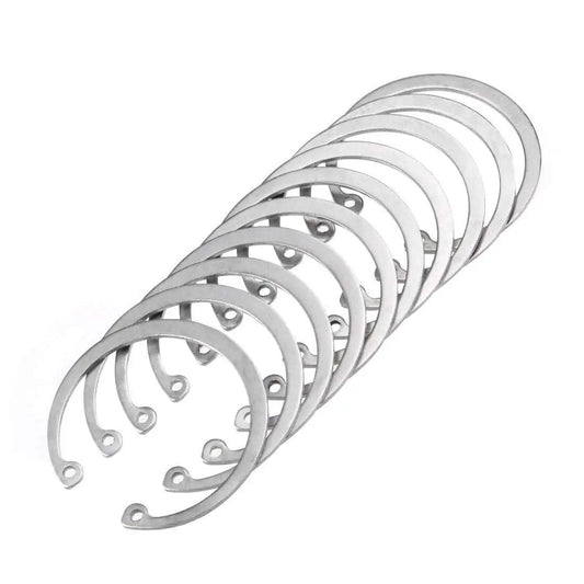 56mm External Circlip C Clip Retaining Snap Ring Set in 304 Stainless Steel 10 Pack for Bearings Gears and Pulleys