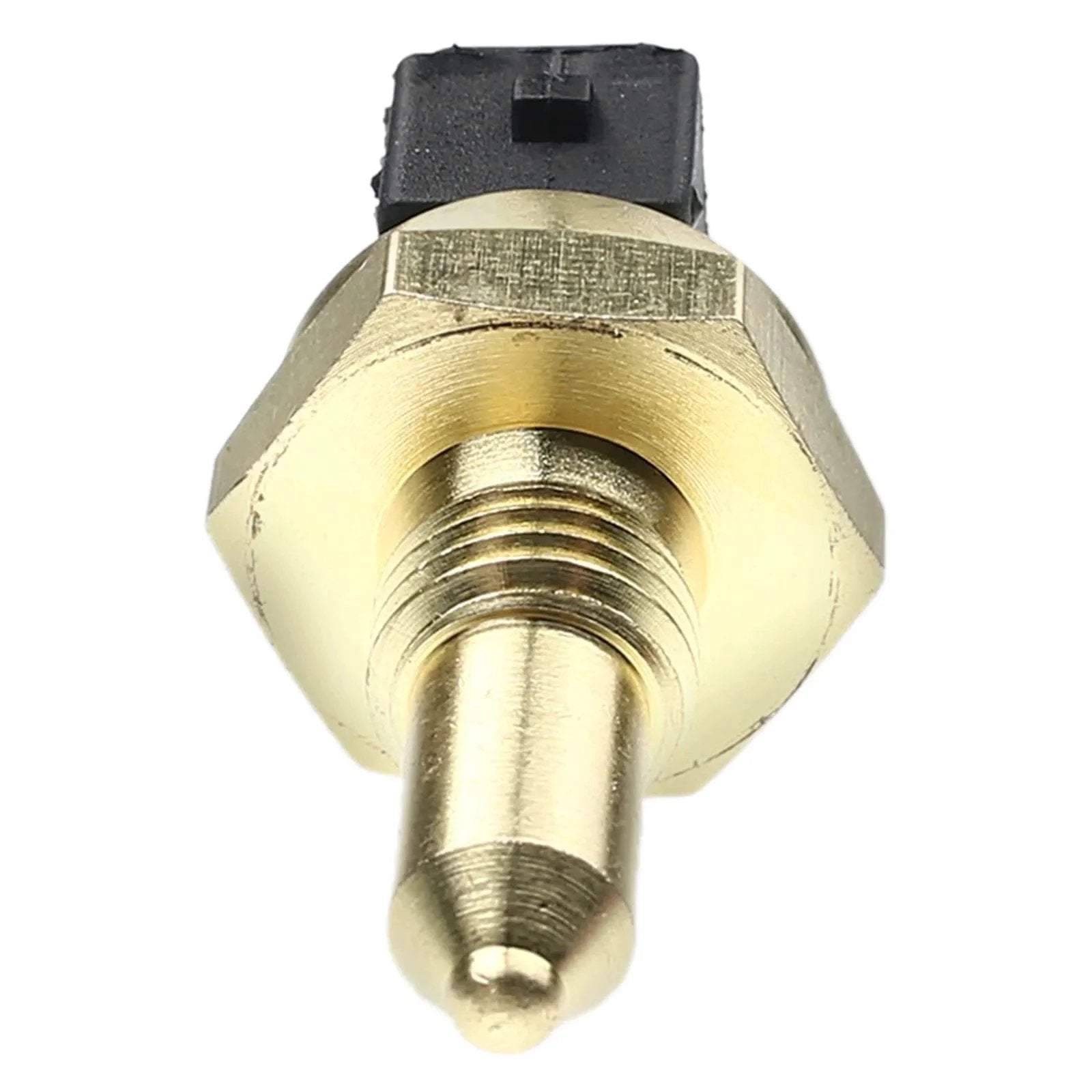 Premium Coolant Temperature Sensor Direct Fit For BMW 128i 135i 228i 320i 325i 328i front view showing brass construction