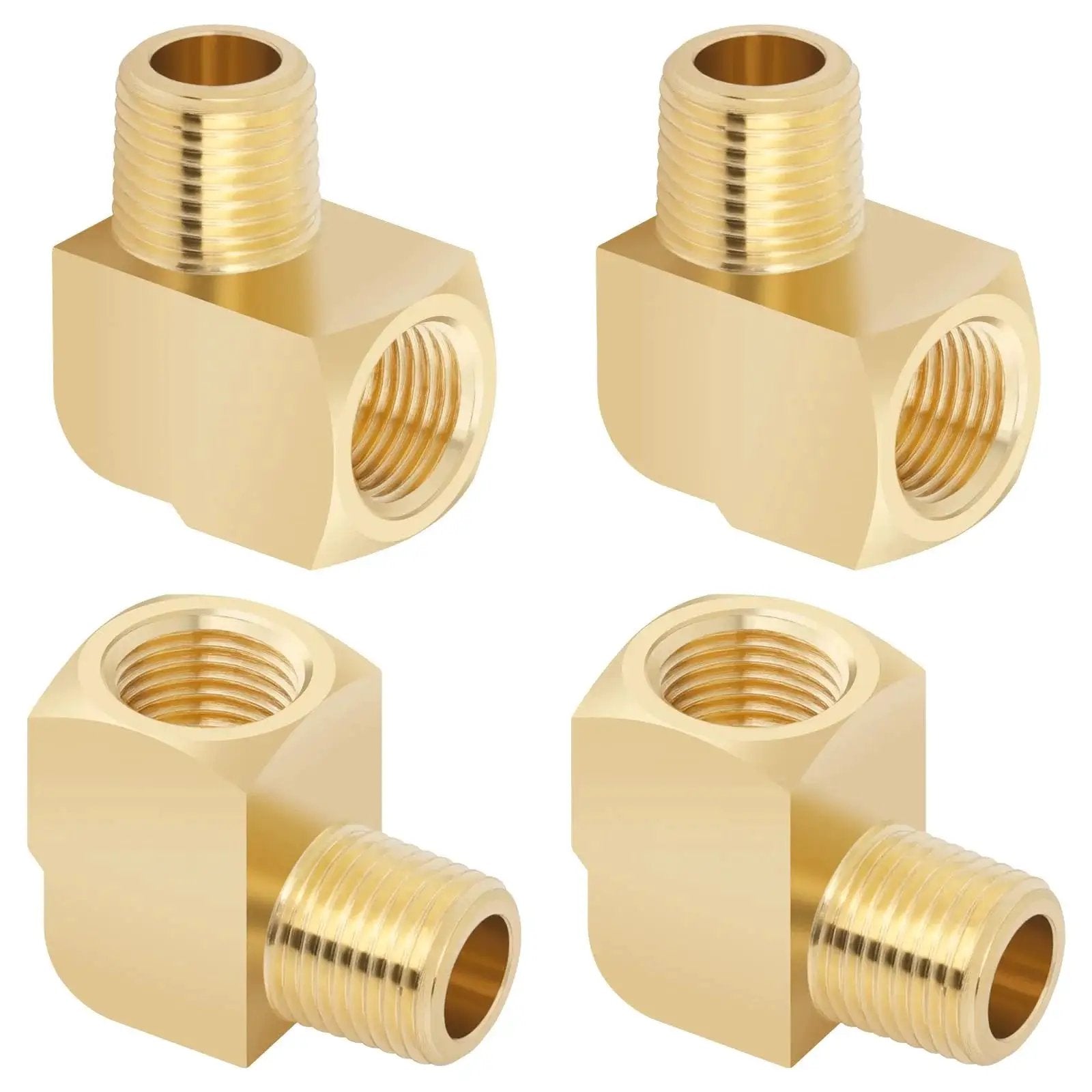Barstock Brass Elbow Fittings One Eighth NPT Male To One Eighth NPT Female 90 Degree Street Elbow Forged Brass Pipe Fitting