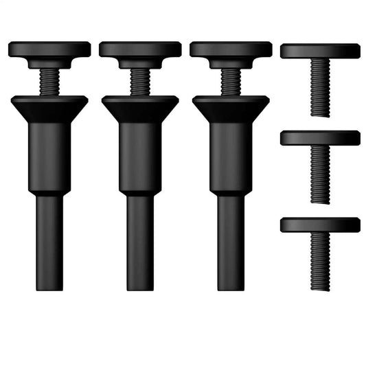 Three Pack Die Grinder Mandrel Holder For Cut Off Wheels With Three Eighths Inch Arbor Holes And One Quarter Inch Arbor Holes Plus One Quarter Inch Shaft Stem For Rotary Tools Drill Accessories