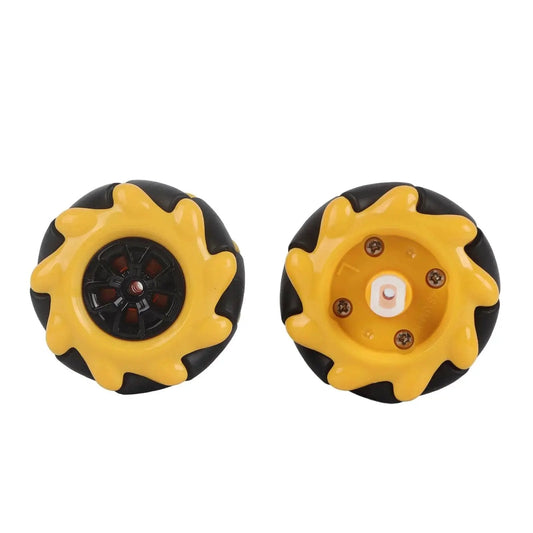 Ultra Smooth Mecanum Wheels For Smart Robot Car Omni Directional Movement ABS Rubber 48mm Wheels Compatible With TT Motor