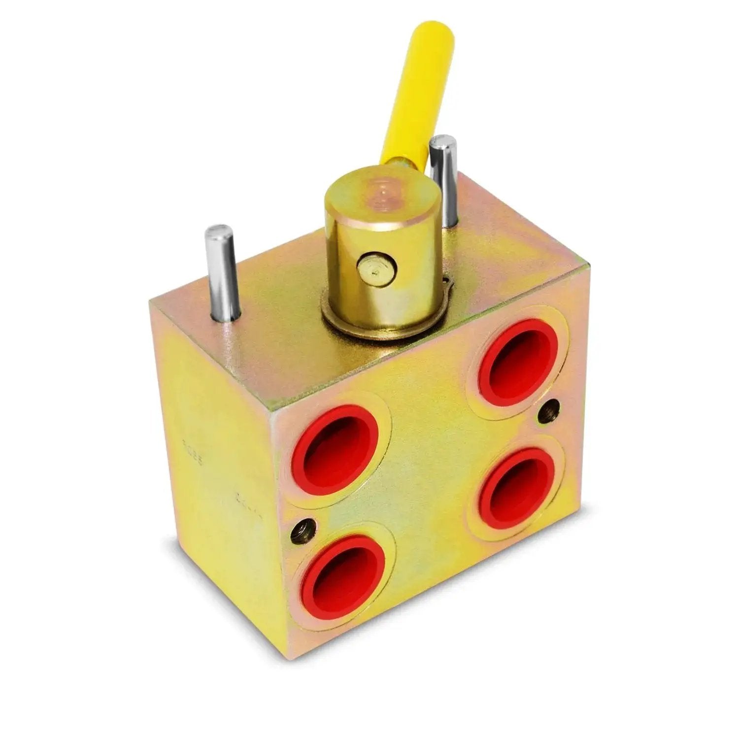 Manual Hydraulic Multiplier And SCV Splitter Diverter Valve with 45-degree handle, supports 20 GPM and 3000 PSI, Made in USA
