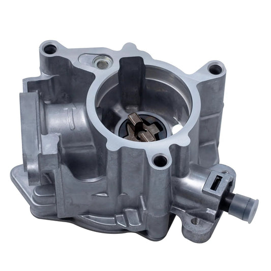 Front view of Top Rated Premium Brake Vacuum Pump For Audi 2.0L Turbo Models 2009 To 2016 A4 A5 Quattro A6 Q5 Q3 TT Quattro