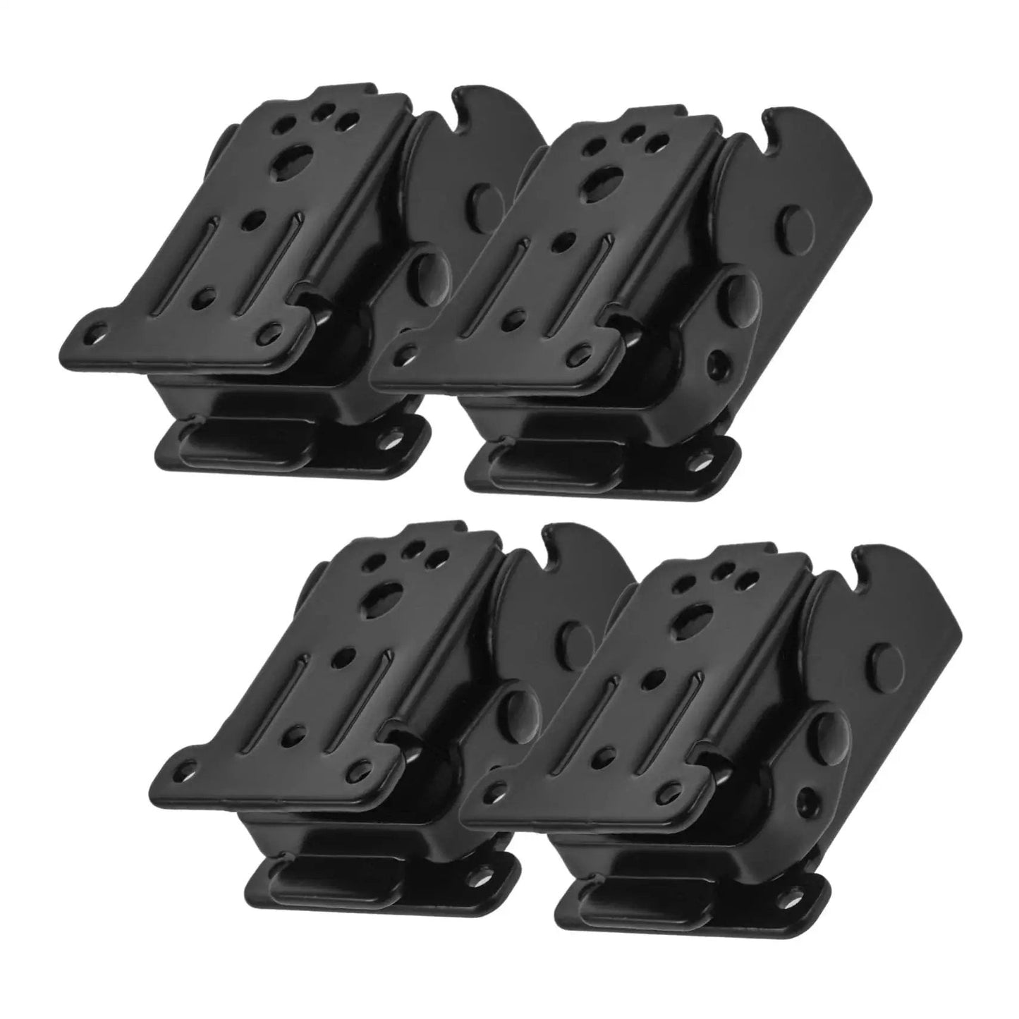 Four Pack Folding Rack And Table Hinge Set For Space Saving Easy Install High Load Capacity Durable Chair And Furniture Hinges