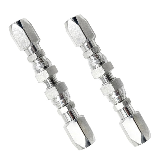 Two Pack Three Eighths Inch Hydraulic Hose Repair Kit With Two Wire Reusable Fittings Broad Compatibility For R2 R16 R17 And R19 Braided Hoses