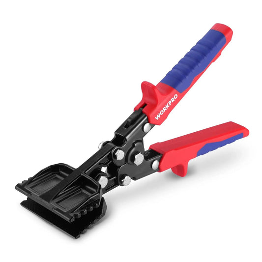 Heavy Duty 3 Inch Sheet Metal Bender And Hand Seamer Tool With Ergonomic Handle And Smooth Jaw, Pro Grade Steel Brake Pliers