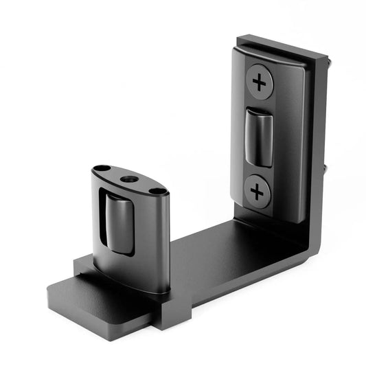 Sliding Barn Door Bottom Floor Guide With Adjustable U Shaped Flat Bottom For Quiet Smooth Operation Wall Mounted Black Finish Dual Sided Concealed Pulleys For Gentle Door Sliding Space Saving Lightweight Design Easy To Install 1 Piece