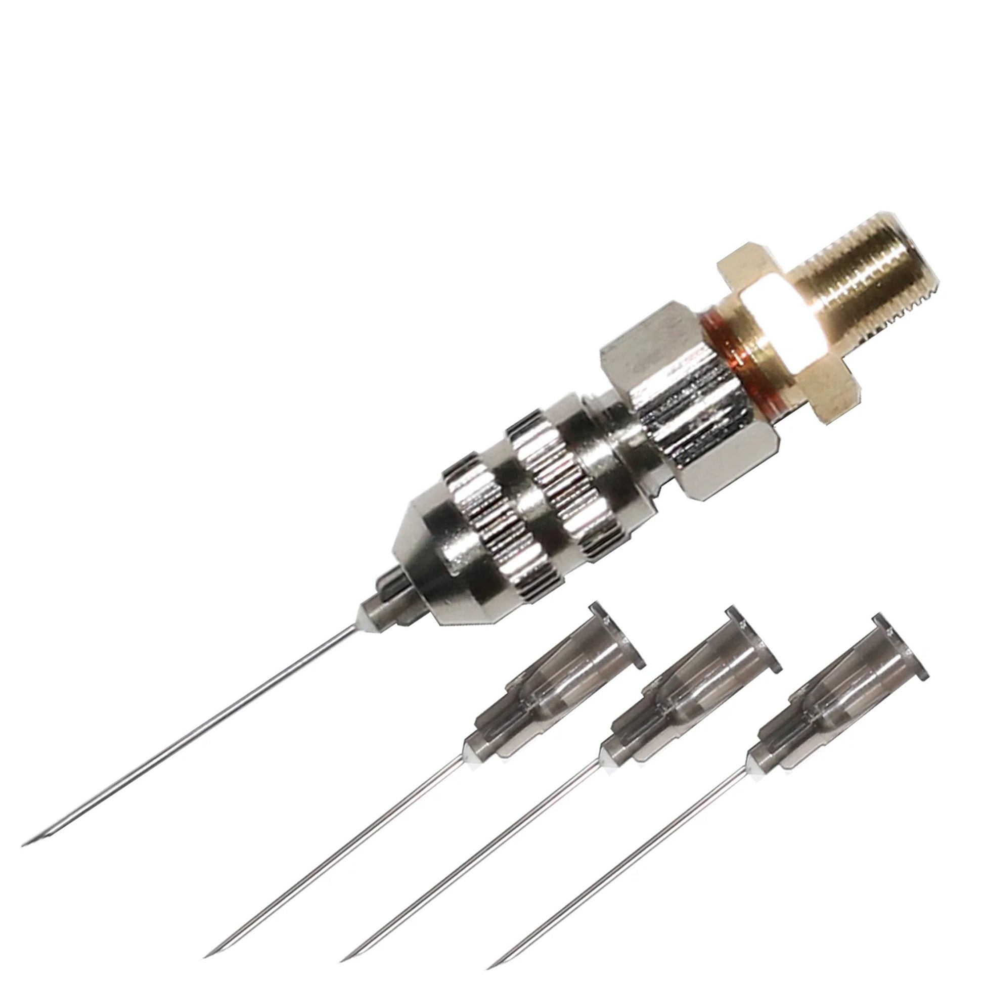 Nitrogen Needle Valve Kit for Shock Absorbers With Schrader Valve 5 Piece Set for Nitrogen Charging and Pressure Testing