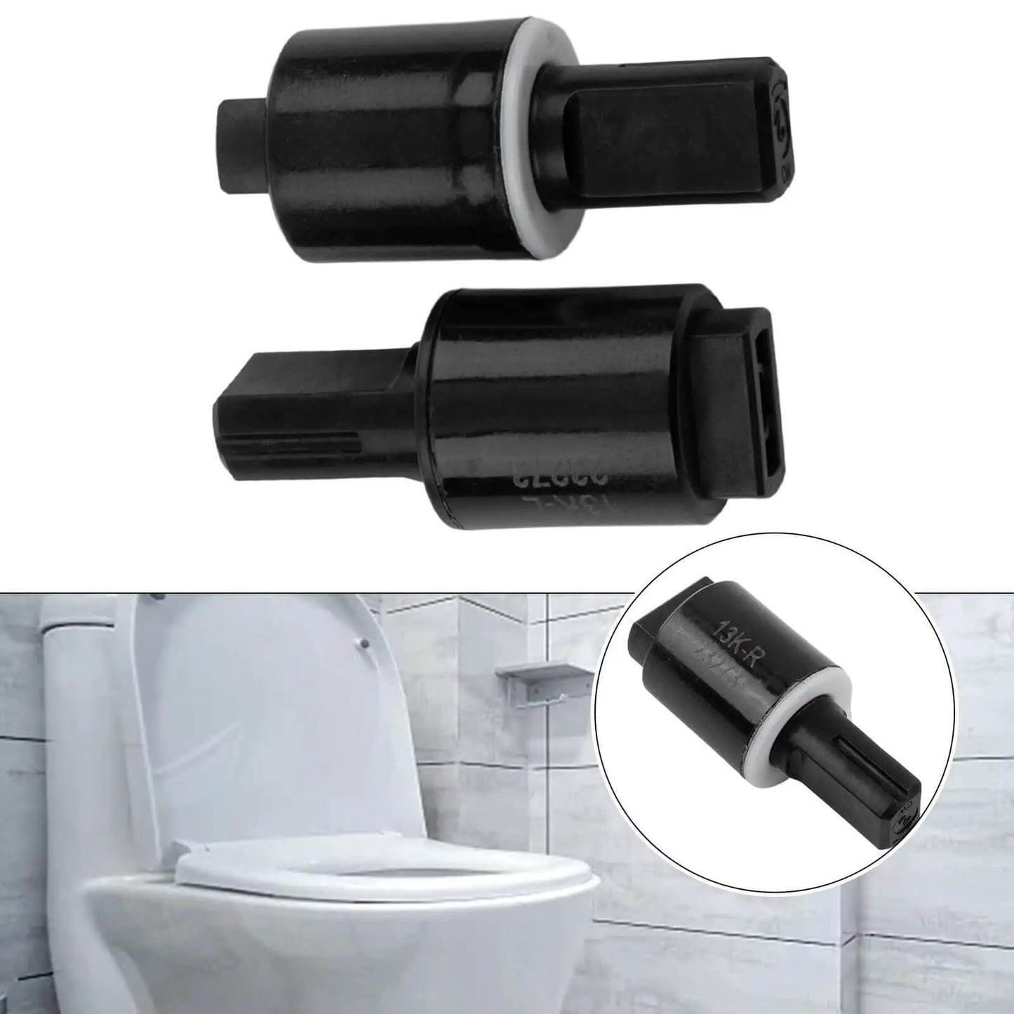 Hydraulic Soft Close Toilet Seat Dampers 2 Pack Emiif Rotary Torque Dampers For Slow Close Lids Left And Right Options, installed
