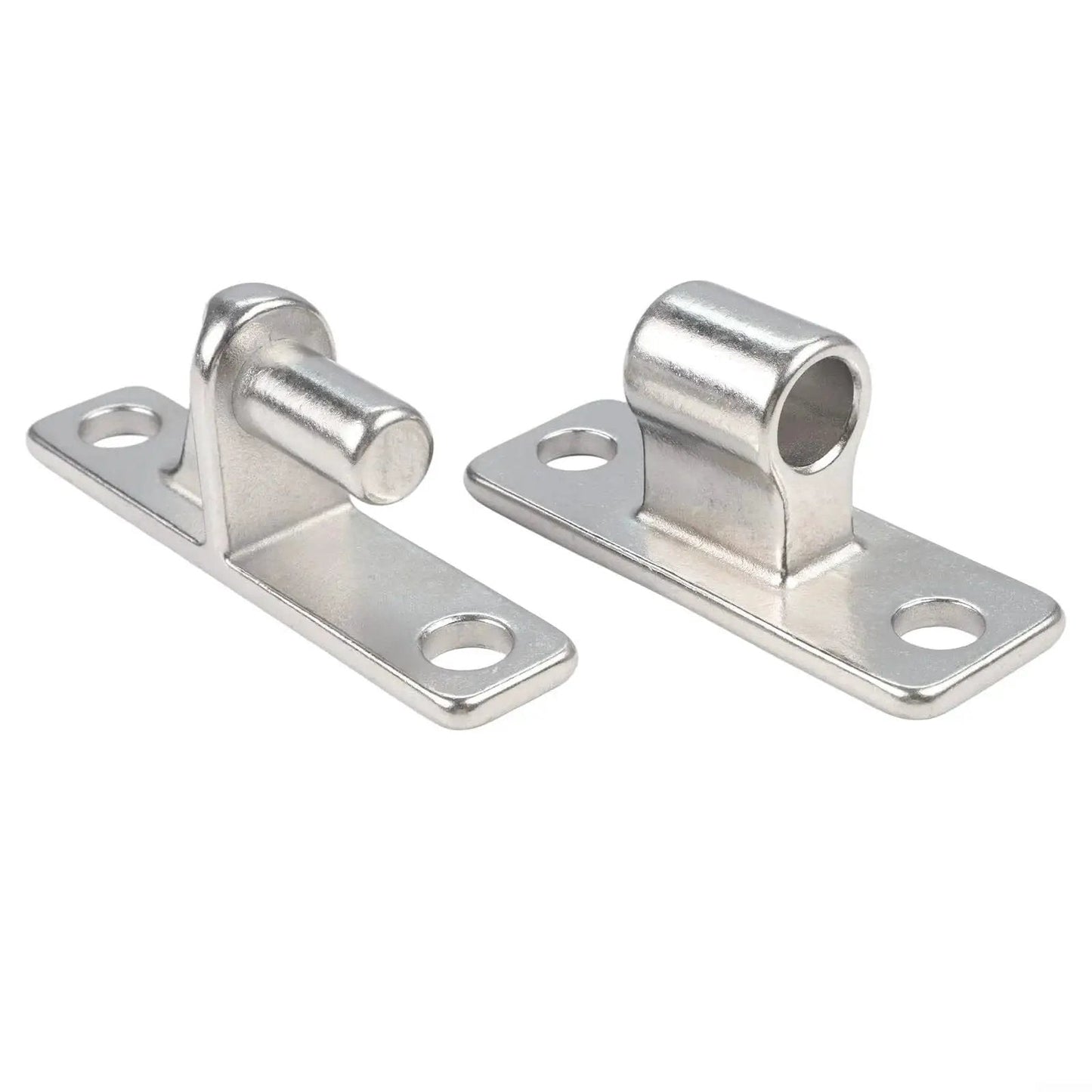 Heavy Duty 304 Stainless Steel Gate Hinges For Fence Barn Garden Doors 4.6 Inch Length 6mm Thick Plate High Load Capacity