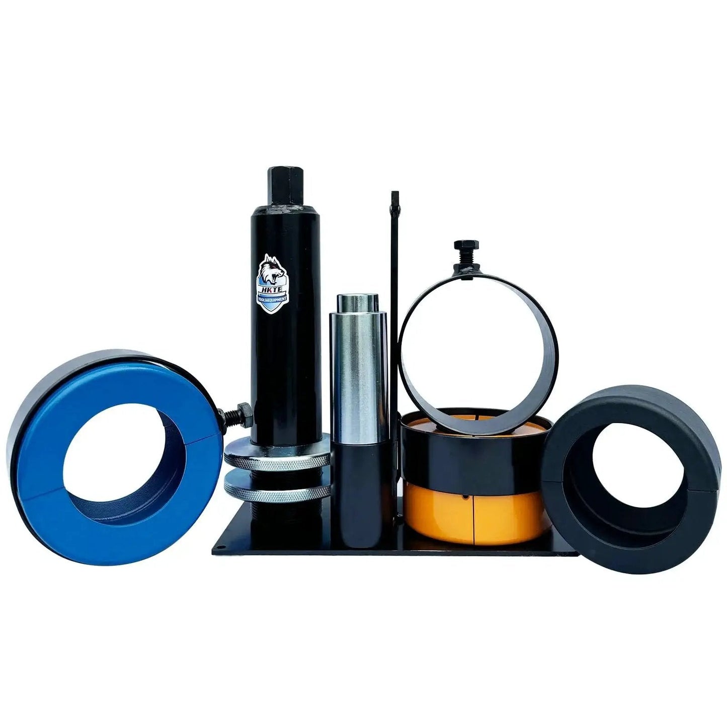 Carrier and Pinion Bearing Puller for Dana 30 40 60 70 80 and Ford 8.8 9.75 10.25 Inch Bearings with clamshell design components displayed