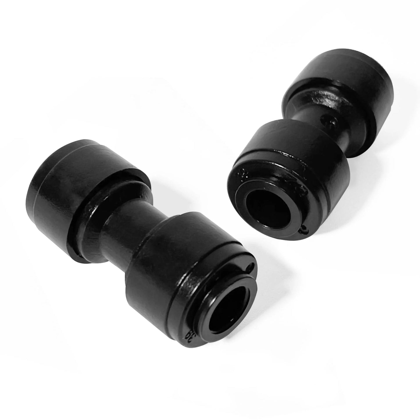 30 Pack Push To Fit One Quarter Inch Drip Irrigation Couplings And Fittings, Universal Straight Connectors For One Quarter Inch Tubing, Leak Free Quick Connects For Sprinkler And Drip Systems