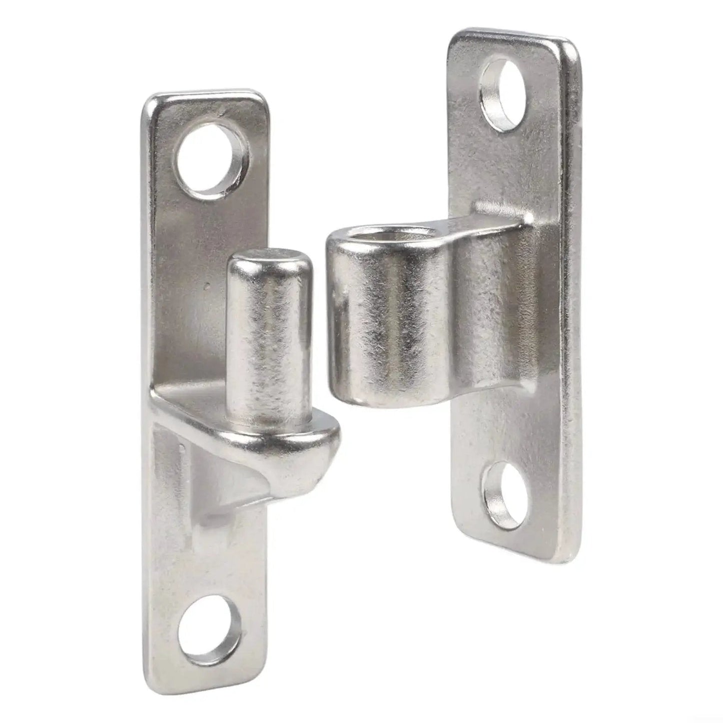 Heavy Duty 304 Stainless Steel Gate Hinges For Fence Barn Garden Doors 4.6 Inch Length 6mm Thick Plate High Load Capacity Rust Resistant
