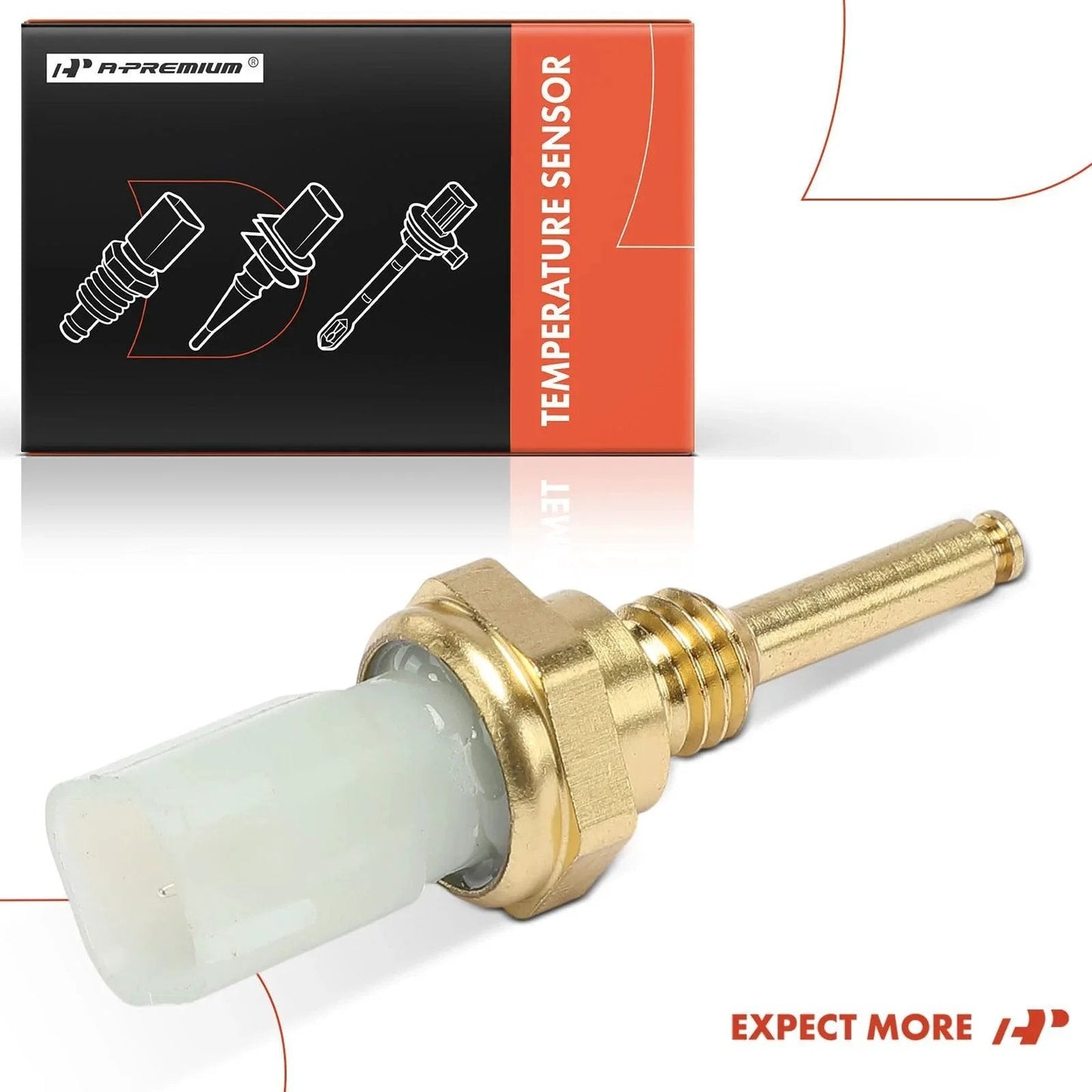 Engine Coolant Temperature Sensor 2-Pin For Ford And Lincoln Vehicles, Fits F Series F150 F250 F350 Super Duty, Explorer