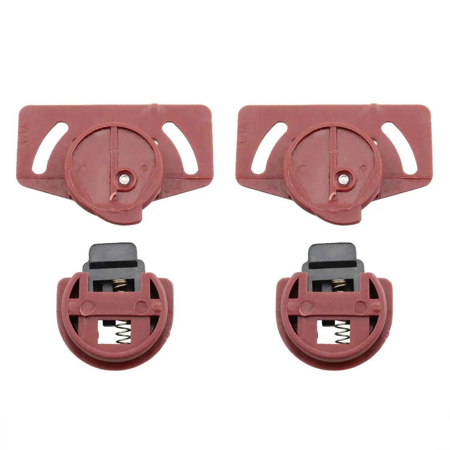 Four Pair Wardrobe Sliding Door Roller Kit With Pulleys And Circuit Board Hardware Brown, Durable Plastic Construction